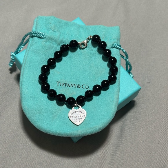 Authentic Tiffany & co black onyx bracelet - Picture 2 of 3